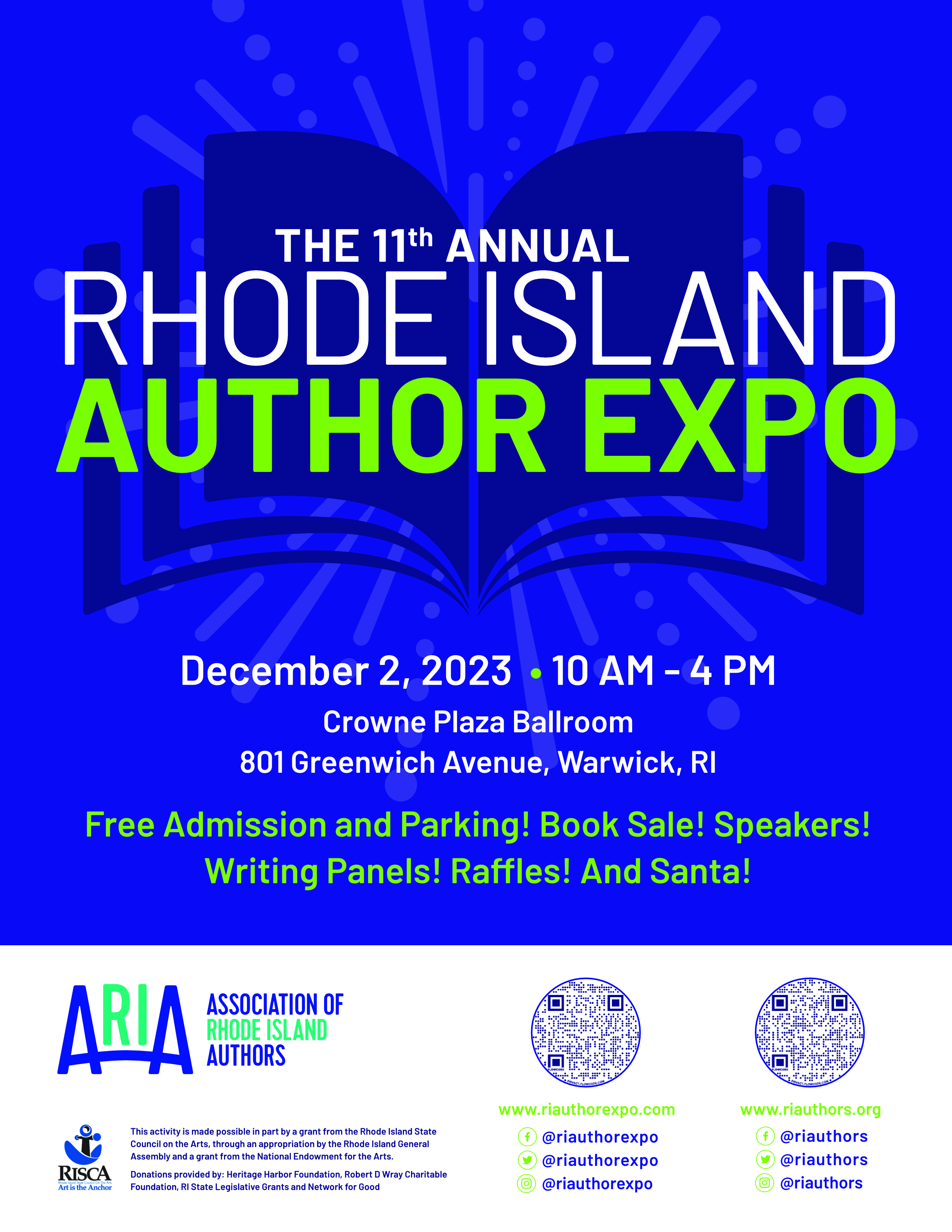 [Event] The 11th Annual Rhode Island Author Expo 12/2/23 10am-4pm